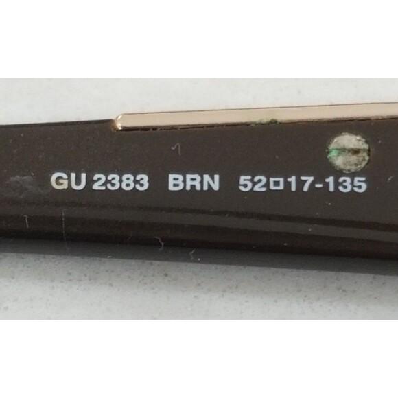 GUESS Glasses Frames Only Full Rim Designer GU 2383 Brown Gold Plastic 52-17-135 - Picture 6 of 9